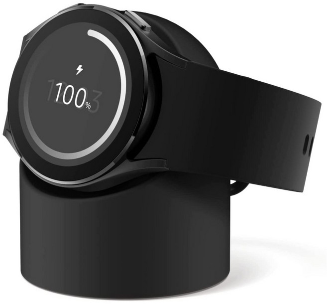 ARUM 갤럭시 워치 충전기 호환 거치대 10color 스탠드, 블랙, 1개