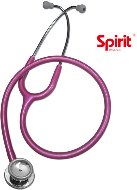 스피릿 의료용 청진기 CK-601PF 펄 마젠타 의사 간호사, 1개