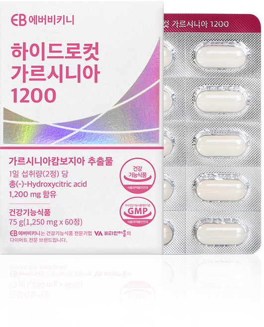 에버비키니 하이드로컷 가르시니아 1200, 60정, 1개