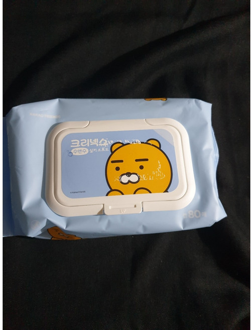 크리넥스 수앤수 물티슈 (라이언) 캡, 15개