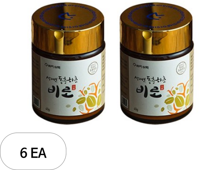 감성먹거리 성재모 동충하초 비로 분말, 6개, 40g