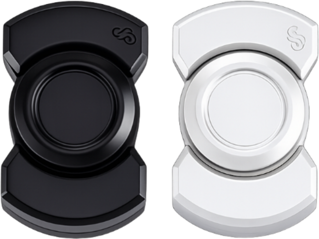 로이에 R188 메탈 집중놀이 손장난감 피젯스피너, 1개, 메탈 실버