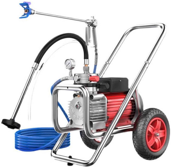 고압 에어리스건 후끼 작업 전기 표준구성 유성 상품 도장기, 1개, 5800W 단일 총 고급