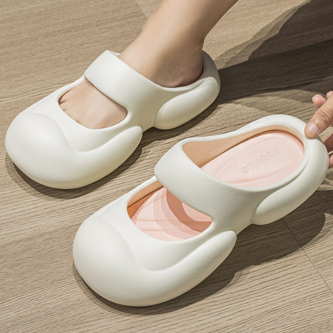 EVA 경량 슬리퍼 여름슬리퍼 물놀이신발 여름샌들 통굽 키높이 4CM