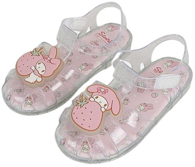 슈펜키즈 산리오 여아용 라이팅 피셔맨 젤리샌들 HPKV1E241S