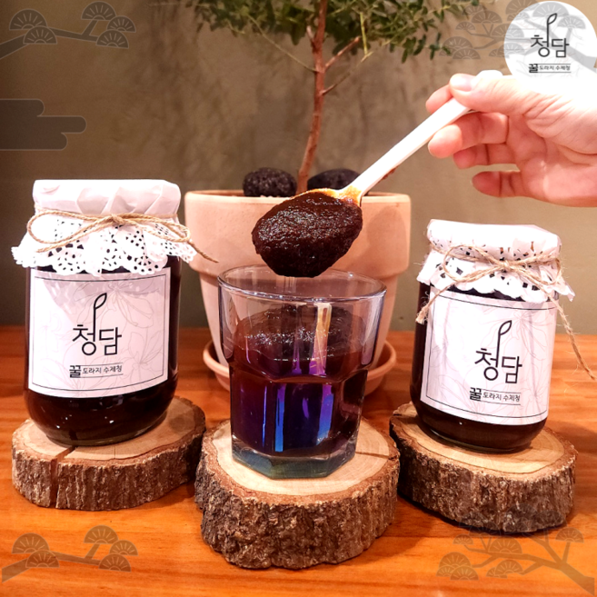청담 도라지청 도라지고 꿀도라지청 약도라지청 도라지청 도라지차 380g, 1개