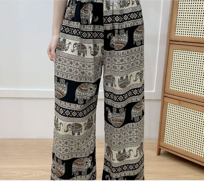 태국 코끼리 냉감 바지 홈웨어 나들이 바지