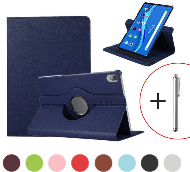 레노버탭 P11 회전형 케이스 (정전식 터치펜 증정) TB-J606F / J606N / J606, 블랙