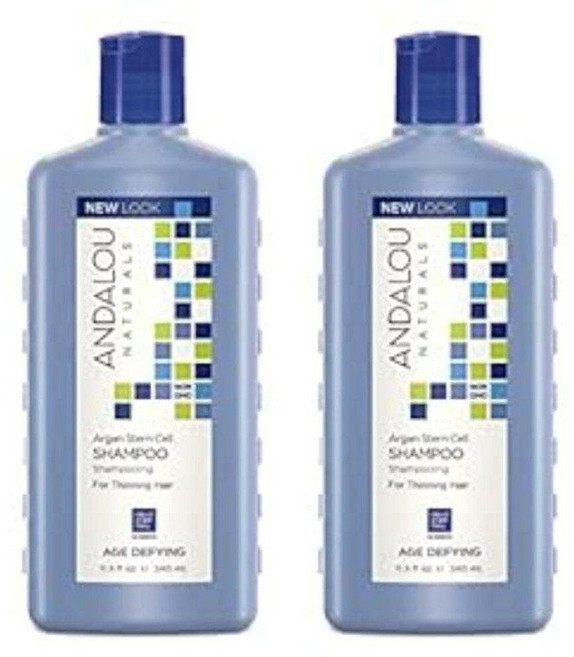 Andalou Naturals 안달로우 내츄럴스 스템 셀 에이지 디파잉 샴푸 340ml 2팩