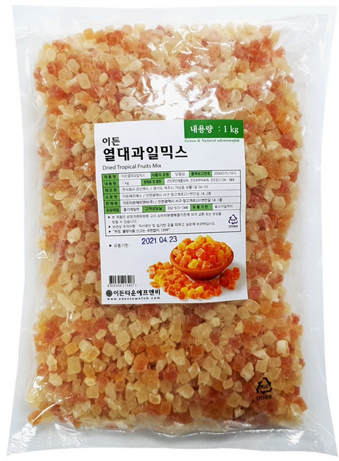 건조 열대과일다이스 1KG, 1개