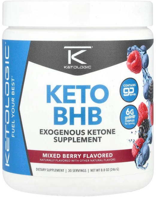 케토로직 케토 BHB 믹스 베리 246g (8.8oz), 1개, 1개 - 쿠팡