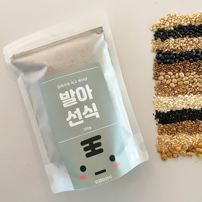 호랭이선식 쪄서볶은 아침식사대용 발아선식 간편식, 1개, 300g