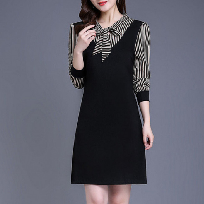 천하오 긴팔 원피스 슬림핏 패션 J965