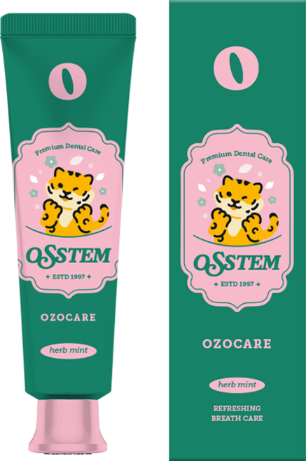 오스템파마 구취케어치약 허브민트향, 120g, 1개