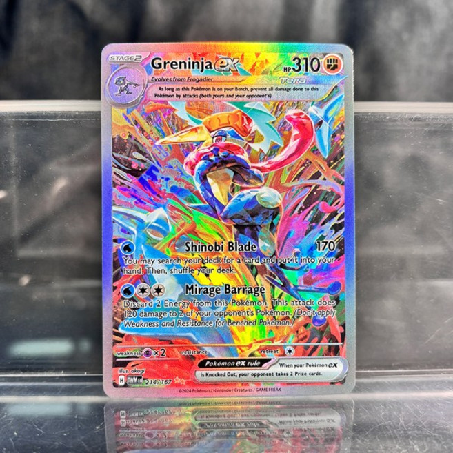 PKM 프록시 카드 클래식 리자몽 뮤 Ex 싱글 카드 컬렉션 PTCG Suicune Gx Tyranitar Gx Lost Thunder Foil, [14] GreninjaEX-214-167, 1개