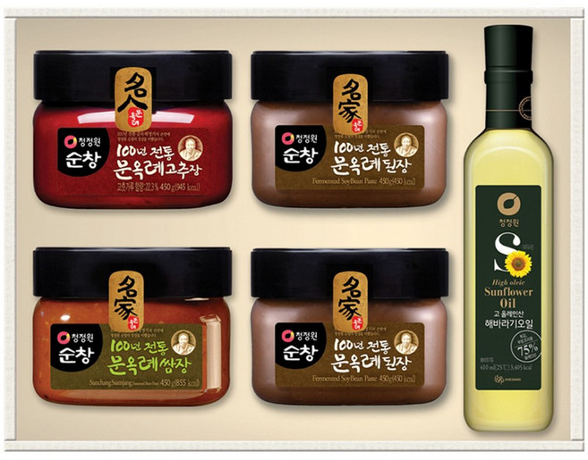 청정원 프리미엄 장류 혼합세트 25년 추석 선물세트 문옥례 고추장 된장 쌈장 3세트