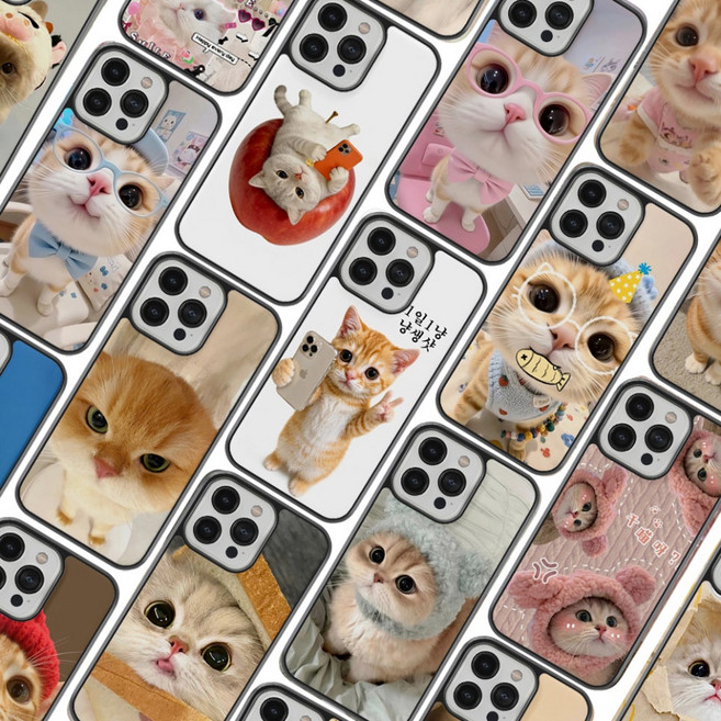 이쁜 고양이 케이스 LG G6 G7 G8 V30 V40 V50 V50S 벨벳 Q6 Q7 Q8 Q9 Q52 Q61 X4 X6