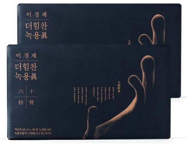 이경재 녹용 진 이경제 더힘찬 녹용진액 30포 1+1, 60개, 60ml