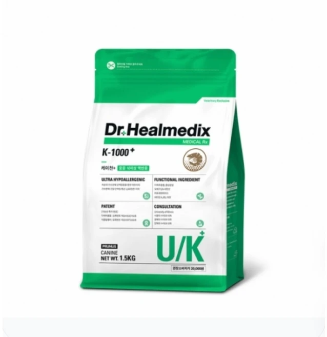 닥터힐메딕스 하이포 알러제닉 UK k1000 1.5kg, 1개, 쌀 - 쿠팡