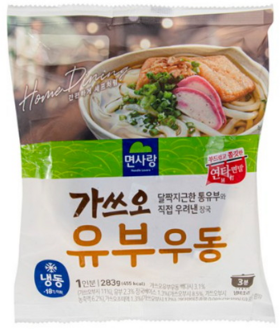 면사랑 가쓰오 유부우동, 283g, 1개