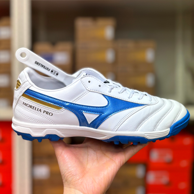 미즈노 캥거루가죽 풋살화 모렐리아 2 프로 AS TF 발볼넓은 터프화 와이드 미니주걱