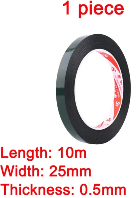 컴퓨터용 노트북 양면 테이프 LCD 상단 커버 고정 접착 스트립 배터리 두께 0.5mm, 08 Width 25mm