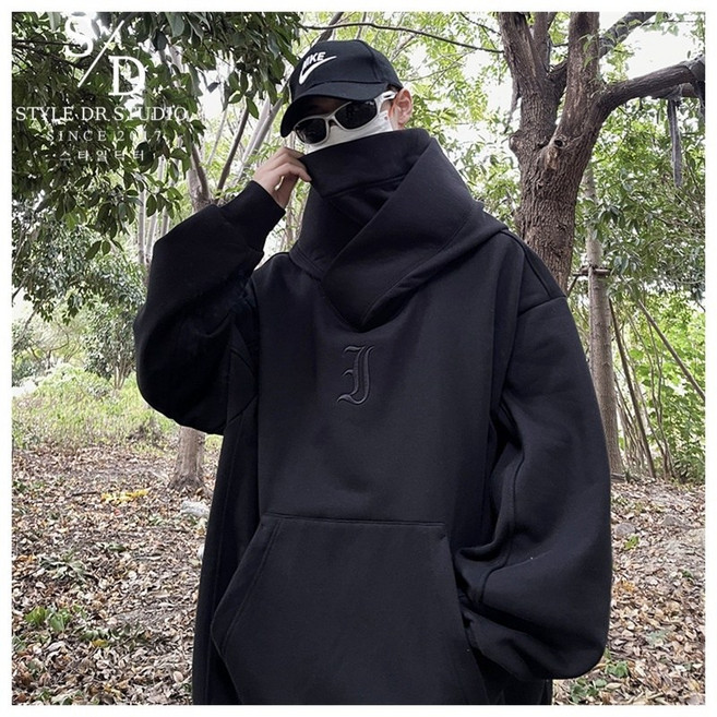 스타일닥터 남자 맨투맨 루즈핏 후드티 자수 풀오버 캐주얼 후드집업 패션 긴팔티 빅사이즈 긴팔 티셔츠