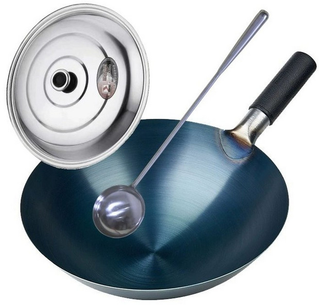 무쇠 주물 웍 궁중팬 24CM 28cm 후라이팬 중화, 1개