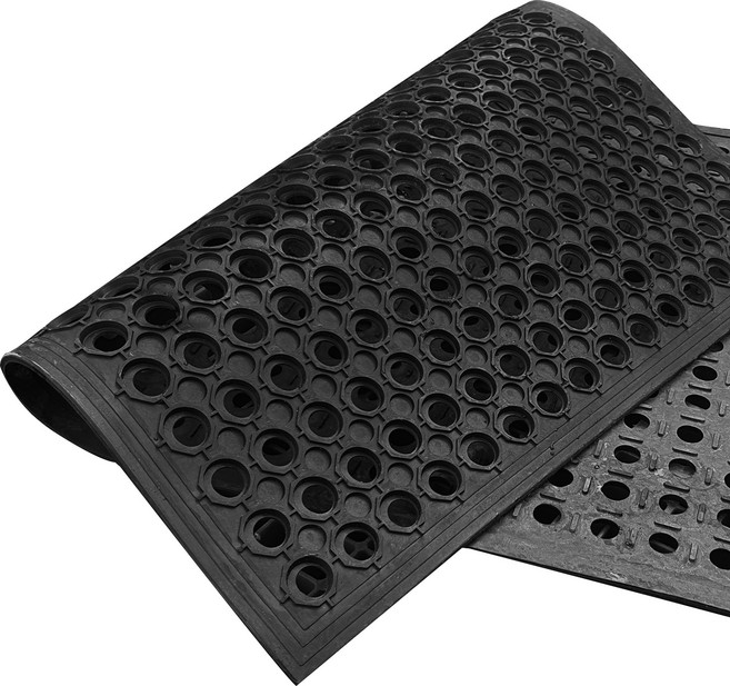 모르포 현관매트 고무매트 미끄럼방지매트 업소용매트, 고무규격매트, 60cm-90cm-블랙, 1개