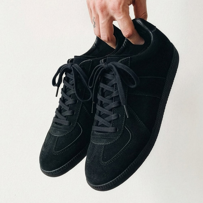 키노이 루이스 5.5cm 키높이 독일군 스니커즈 올블랙