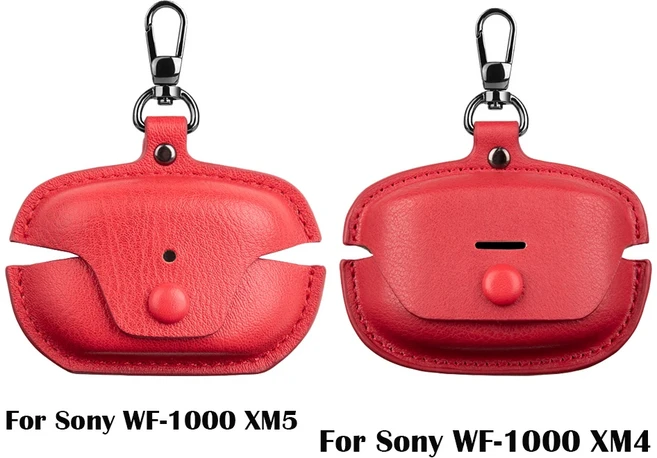 소니 WF1000XM5 XM4 용 가죽 블루투스 이어폰 케이스 비즈니스 4 낙하 방지 스크래치 보호, 02 for sony WF-1000 XM4, 03 02, 1세트