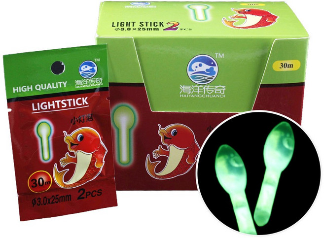 999피싱 젤타입 케미라이트 2개입 방울 스틱 캐미 낚시 줄보기 막대찌, 1세트