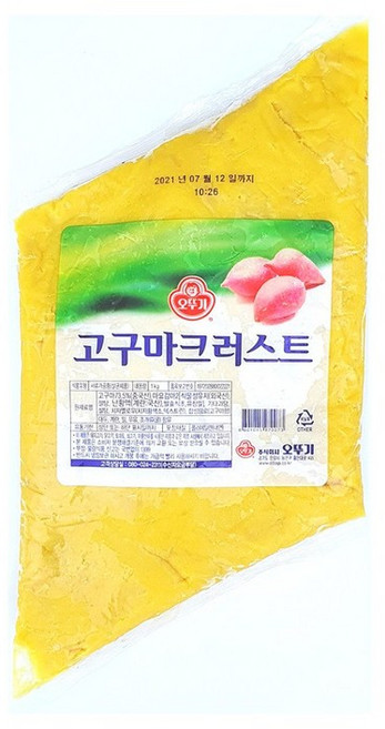 오뚜기 고구마 크러스트 1kg, 2개