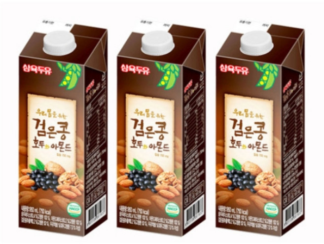 삼육두유 검은콩 호두와 아몬드, 950ml, 12개