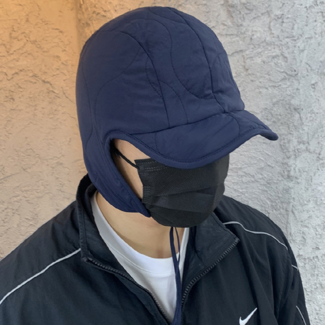 헬린이상점 퀄팅 패딩 모자 커플 귀달이 군밤모자