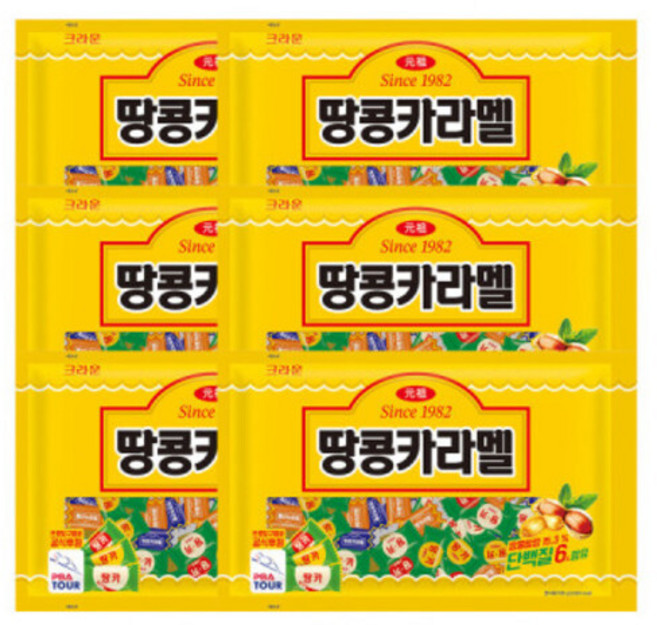 땅콩 카라멜 720gX6입(박스), 720g, 1개
