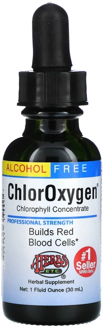 허브스 ChlorOxygen 엽록소 농축물 알코올 무함유 30ml(1fl oz), 1PACKAGE, 1개, 30ml - 쿠팡