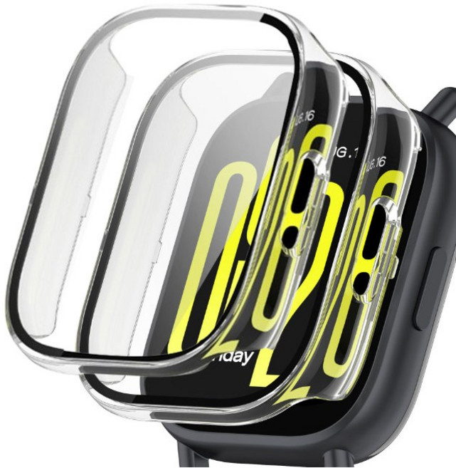 림스테일 9H 풀커버 일체형 SF코팅 케이스 2개입, 투명, 2개