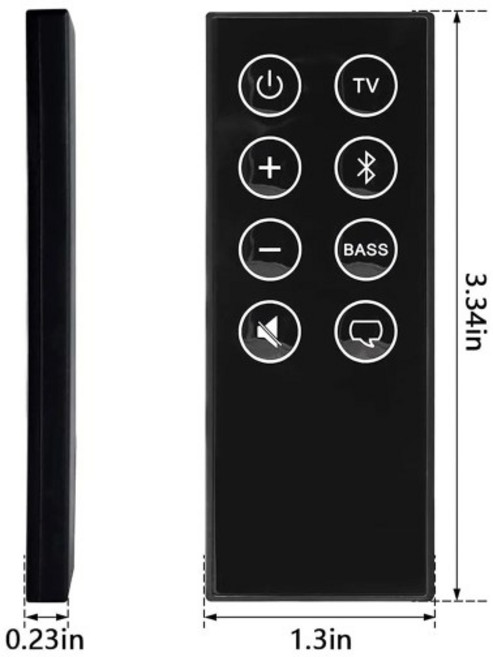 리모컨 호환 스피커 시스템 보스 솔로 5 TV 사운드바 418775 410376 431974 845194, 1개