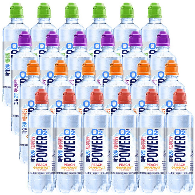 농심 파워오투 4가지맛 혼합 500ml x 6개씩 (24개), 1세트