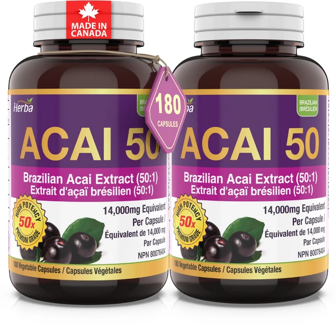 아사이 베리 14000mg 180식물성캡슐 50배 농축 acai, 180정, 2개 - 쿠팡