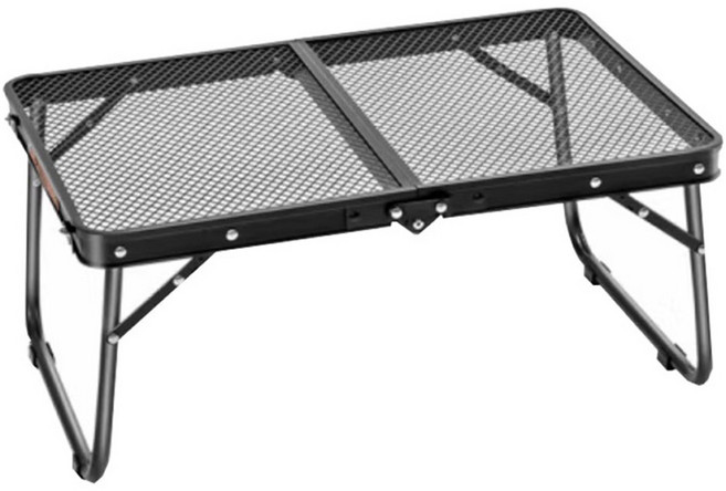 MANTU 캠핑용 접이식 다용도 홀로우 테이블 7040, 블랙
