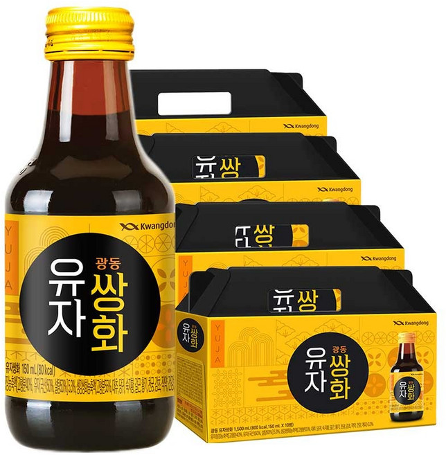 광동 유자쌍화 150ml 40병 / 전통차 건강음료, 40개, 40개