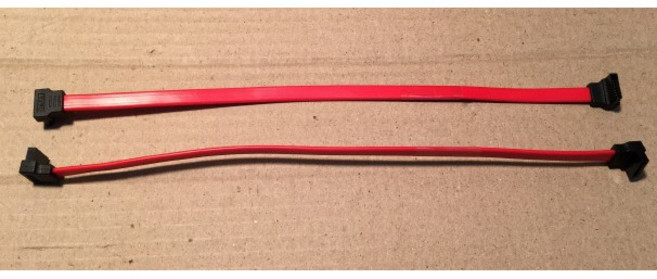 【IF】SATA 7P CABLE 25cm 雙頭90度彎頭 不同向, 1個