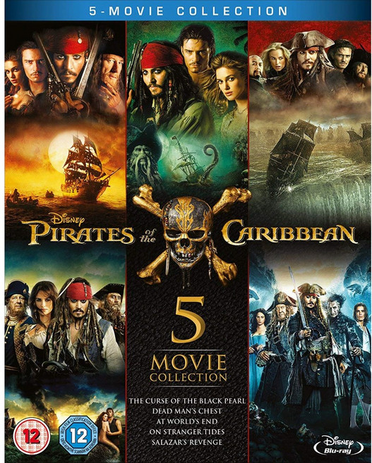 캐리비안의 해적 시리즈 전편(총5부작) 블루레이 (영어)