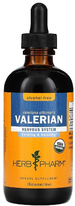 허브팜 발레리안 825mg 무알콜 액상 Alcohol-Free Valerian 120ml, 1개 - 쿠팡