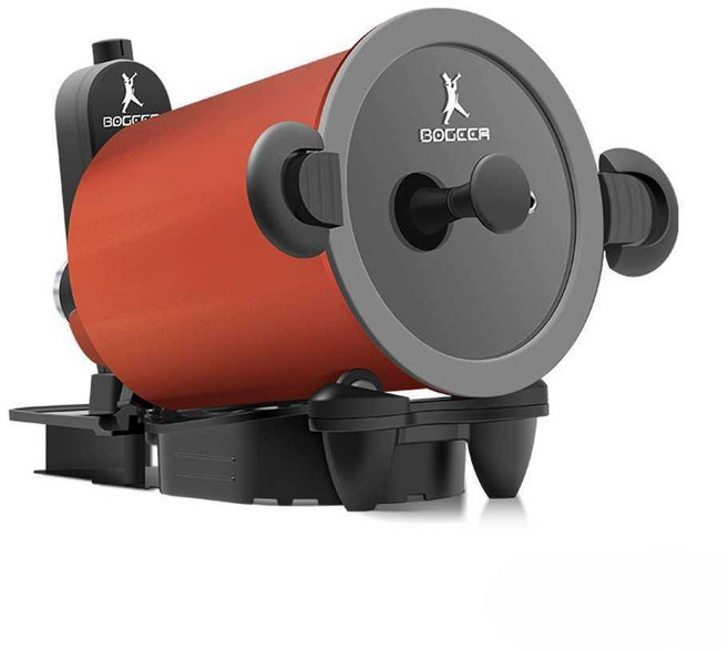 통 돌이 삼겹살 고기 굽는 전기 그릴 자동구이 구이기 기계 바비큐 회전 주방, 빨간색