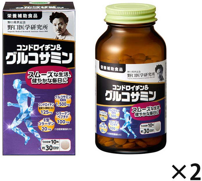 노구치의학 콘드로이틴&글루코사민, 2개, 300정