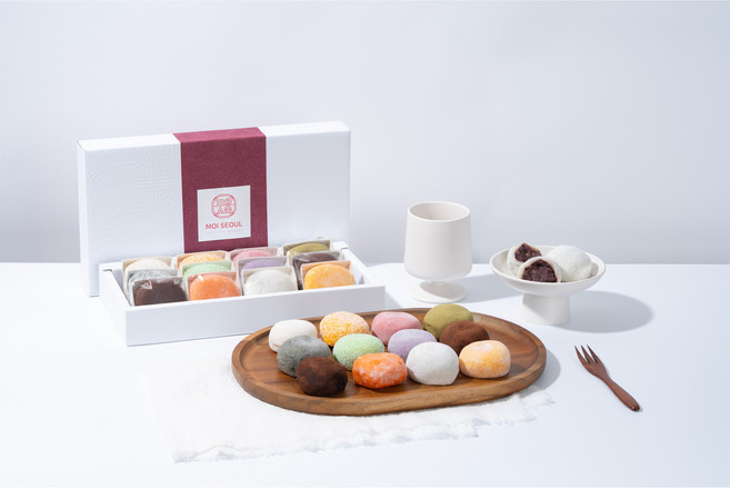 [모이서울] 선물세트 고급 수제 냉동과일모찌 혼합선물세트 (선물박스포장) 떡선물세트, 16개, 55g