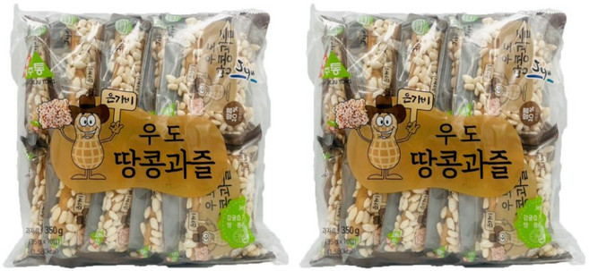 제주 은가비 우도땅콩 과즐 한과, 2개, 350g